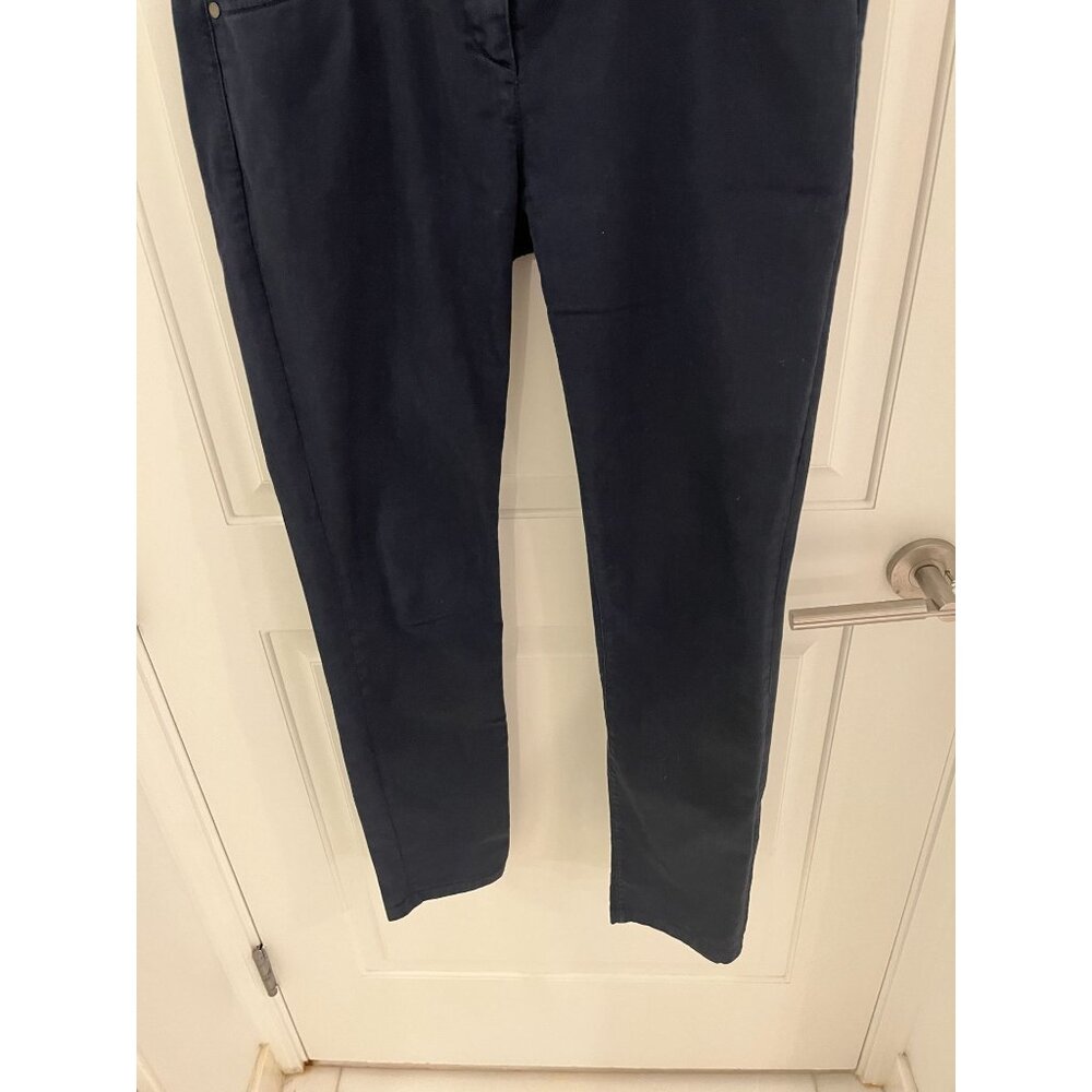 Brunello Cucinelli Twill Casual Chino Women's 5 Pocket Blue Pants Size 8 - Picture 3 of 15